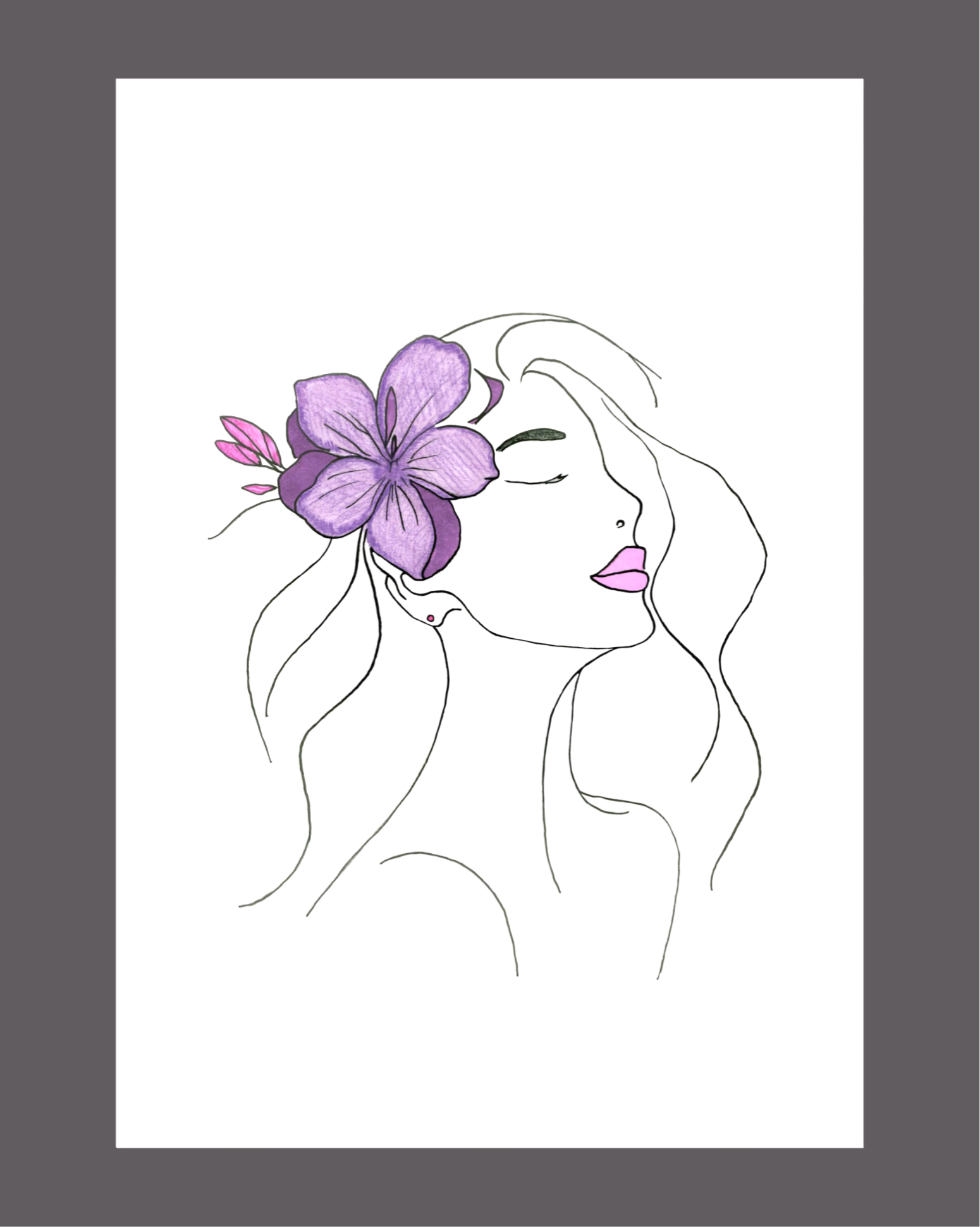 Floral Muse – Single Portrait II