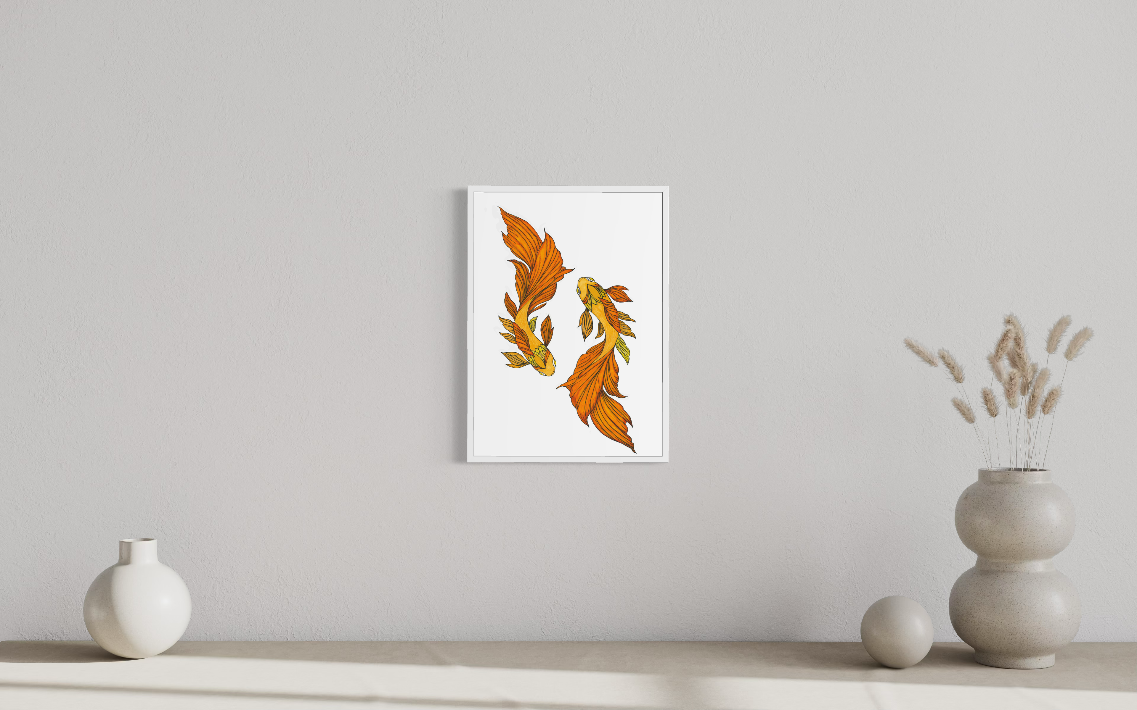 Minimalistic Koi