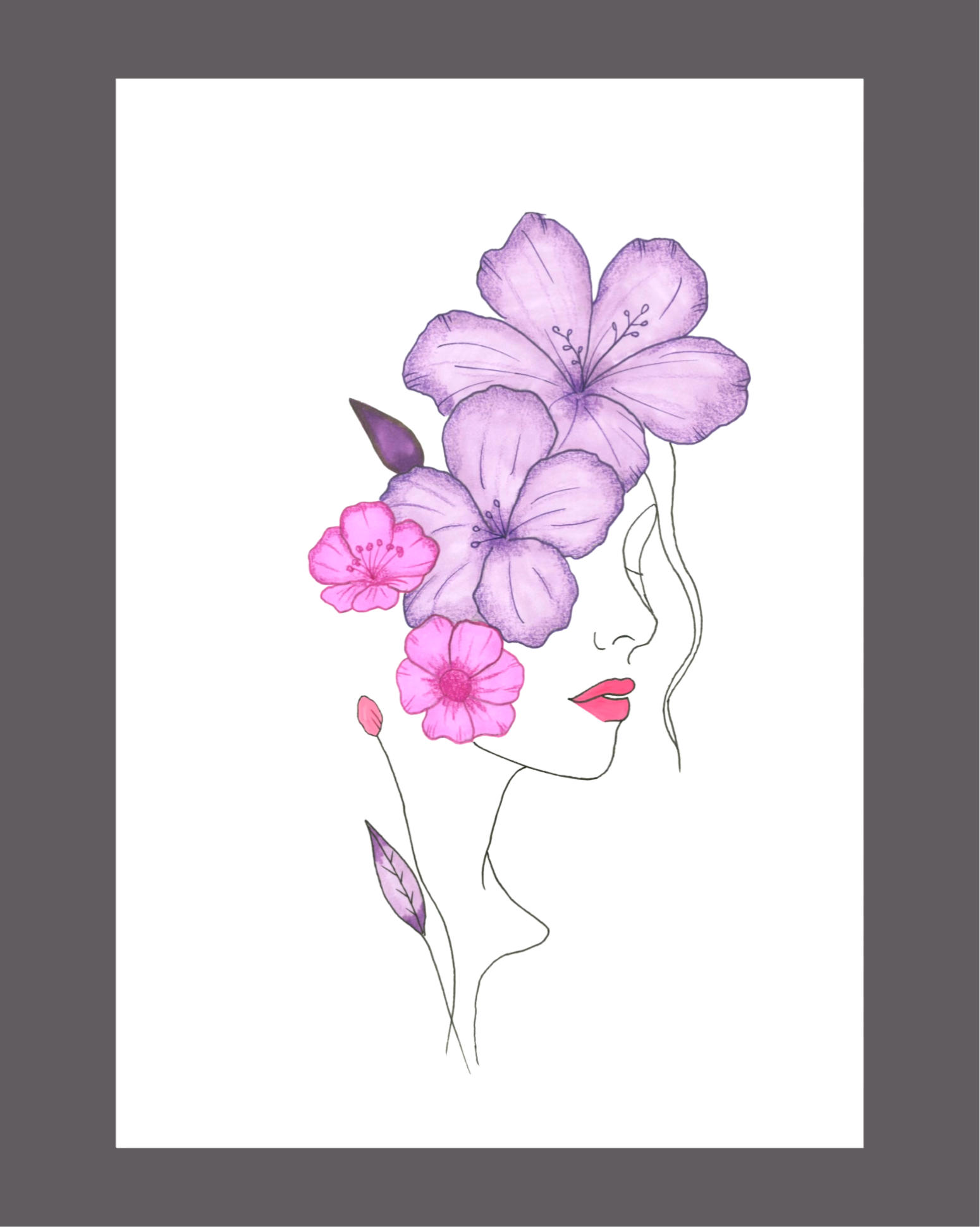 Floral Muse – Single Portrait III
